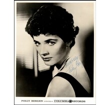 POLLY BERGEN (DECEASED) OSCAR WIINER AUTOGRAPH SIGNED 8X10 JSA #N38711