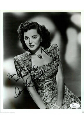 ANN RUTHERFORD DECEASED SCARLETT'S SISTER IN GONE W/ THE WIND SIGNED JSA #N44476