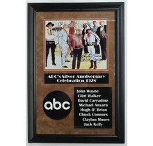 1978 ABC Silver Anniversary Signed Celebrity Photo in Custom Matted Frame