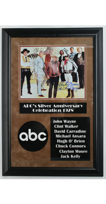 1978 ABC Silver Anniversary Signed Celebrity Photo in Custom Matted Frame