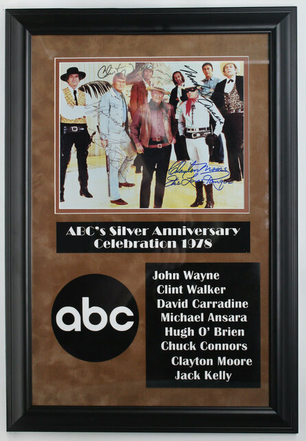 1978 ABC Silver Anniversary Signed Celebrity Photo in Custom Matted Frame