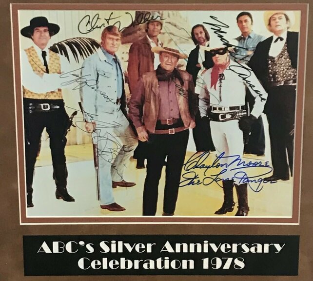 1978 ABC Silver Anniversary Signed Celebrity Photo in Custom Matted Frame