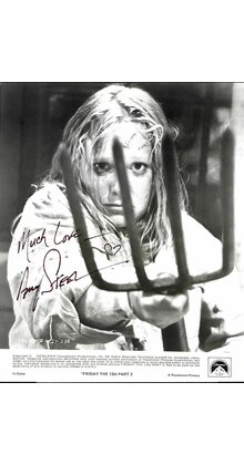 AMY STEEL DEADLY PITCHFORK FRIDAY THE 13TH PART 2, PARAMOUNT PROMO 8X10 W/COA