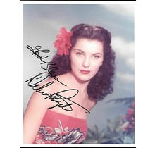 DEBRA PAGET, GORGEOUS ACTRESS SIGNED PHOTO 8X10 WITH COA
