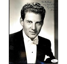 JEAN-PIERRE AUMONT (DECEASED) 8X10 SIGNED WITH LETTER JSA COA #R66770