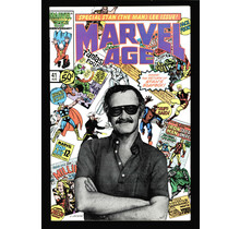 MARVEL AGE #41, THE STAN LEE STORY CLASSIC STAN LEE COVER ! A GREAT MEMENTO !