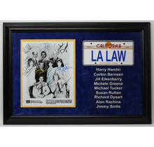 LA LAW CAST HAMLIN, BERSEN, EIKENBERRY, TUCKER SIGNED CUSTOM FRAMED 9 SIGS !
