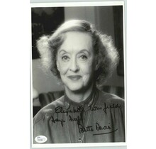 BETTE DAVIS ACTRESS (DECEASED) OSCAR WINNER SIGNED 8X10 JSA AUTHEN COA #P41585