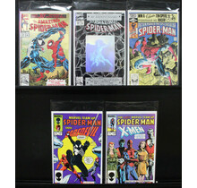 SPIDER-MAN 5 PACK OF KEY ISSUES, #'s 365, 375, SPECTACULAR #60, MTU #141,#150