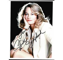 CYBILL SHEPHERD AUTOGRAPHED SIGNED 8X10 PHOTO PRETTY IN WHITE WITH COA