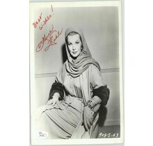 ARLENE DAHL OSCAR WINNER "SHE PLAYED WITH FIRE" PROMO SIGNED 8X10 JSA #P41581