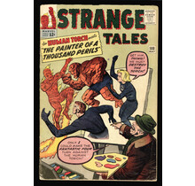 STRANGE TALES #108 BEAT BUT COMPLETE, HUMAN TORCH VS FANTASTIC FOUR KIRBY ART