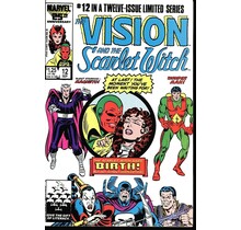 Vision and Scarlet Witch #12 Birth of their twins Speed & Wiccan