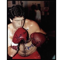 PETER "HURRICANE" MCNEELEY BOXER FOUGHT MIKE TYSON IN 1995 SIGNED 8X10 WITH COA