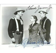 MAUREEN O'HARA AND CLAUDE JARMAM JR IN 1950 FILM "RIO GRANDE" SIGNED W/COA 8X10