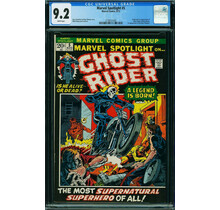 MARVEL SPOTLIGHT #5 CGC 9.2 WHITE ORIGIN AND 1ST APP GHOST RIDER #3738531002