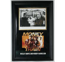 WOODY HARRELSON AND WESLEY SNIPES "MONEY TRAIN" SIGNED WITH CUSTOM FRAME