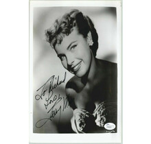 TERRY MOORE, ACTRESS, POSED IN PLAYBOY SIGNED 8X10 PROMO JSA AUTHEN. COA #P41819
