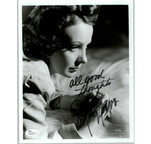 SIGNE HASSO (DECEASED) AUTOGHRAPHED SIGNED 8X10 JSA AUTHENTICATED COA #N4434