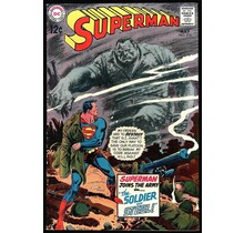 Superman #216 FINE 12¢ cover Superman in Vietnam? Joe Kubert cover