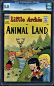LITTLE ARCHIE IN ANIMAL LAND #1 CGC 5.0 WHITE PAGES CGC #1223019004 SCARCE !