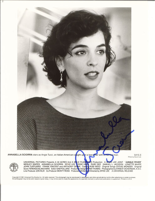 ANNABELLA SCIORRA JUNGLE FEVER SIGNED PHOTO AUTOGRAPHED W/COA 8X10