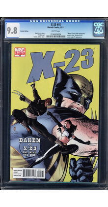 X-23 #15 CGC 9.8 VARIANT EDTION WHITE MARVEL 5OTH ANNIVERSARY COVER #0194304024