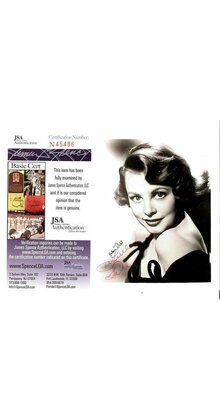 ARLENE DAHL OSCAR WINER 4X5 PROMO PHOTO SIGNED 8X10 JSA #N45486