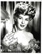 ANDREA KING (DECEASED) EVENING GOWN SIGNED PHOTO AUTOGRAPHED W/COA 8X10
