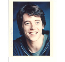 MATTHEW BRODERICK BLUE HOODIE SIGNED PHOTO AUTOGRAPHED W/COA 8X10