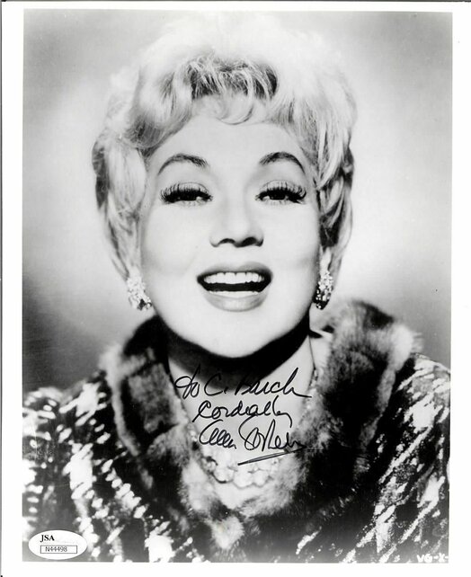 ANN SOTHERN, ACTRESS SIGNED (DECEASED) 8X10 JSA AUTHENTICATED COA #N44498