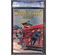 WORLD'S FINEST COMICS #30 CGC 9.2 OWW, SUPERMAN,BATMAN ROBIN COVER #0056417007
