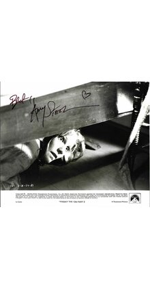 AMY STEEL. HIIDING IN FRIDAY THE 13TH PART 2, PARAMOUNT STUDIO PROMO 8X10 WI/COA