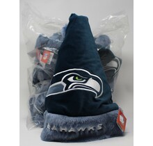 SEATTLE SEAHAWKS NFL LICENSED SANTA HATS NEW FACTORY SEALED 12 Ct