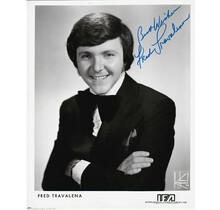 FRED TRAVALENA (DECEASED) AUTOGRAPHED SIGNED 8X10 COMEDIAN IN TUX