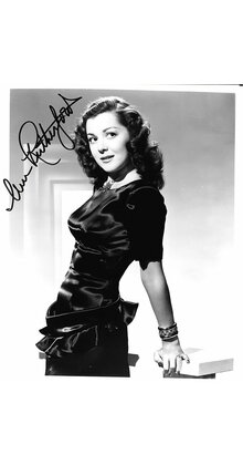 ANN RUTHERFORD SIGNED AUTOGRAPHED LOOKING SEXY 8X10