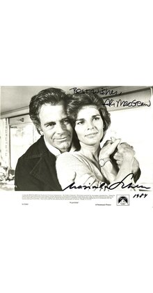 ALI MACGRAW & MAX SCHELL AUTOGRAPHED SIGNED 8X10 PHOTO "PLAYERS"