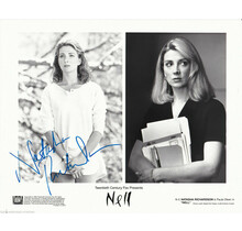 NATASHA RICHARDSON AUTOGRAPHED SIGNED 8X10 B&W PRESS PHOTO "NELL" DECEASED