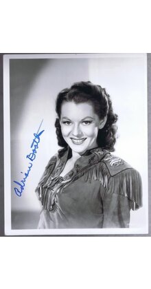 ADRIAN BOOTH, ACTRESS DECEASED SIGNED 8X10 PLAYED MATA HERRING NAZI SPY