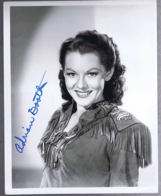 ADRIAN BOOTH, ACTRESS DECEASED SIGNED 8X10 PLAYED MATA HERRING NAZI SPY
