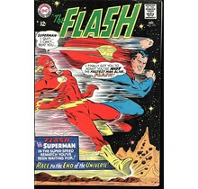 FLASH # 175 - 2nd Superman vs. Flash race, VF-, JLA app.