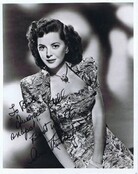 ANN RUTHERFORD, PRETTY,  SIGNED ACTRESS,  AND INSCRIBED 8X10 WITH COA