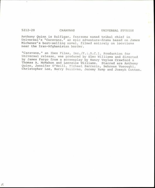 ANTHONY QUINN ACTOR, WRITER AUTOGRAPHED SIGNED 8X10 UNIVERSAL PRESS SHEET