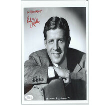 RUDY VALLEE (DECEASED) ACTOR SIGNED 8X10 JSA AUTHENTICATED COA #P41752