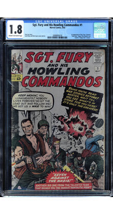 SGT FURY & HIS HOWLING COMMANDOS #1 CGC 1.8 CGC #2088893018