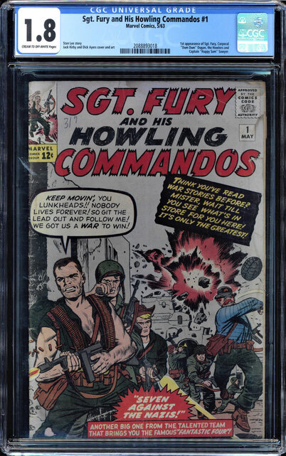 SGT FURY & HIS HOWLING COMMANDOS #1 CGC 1.8 CGC #2088893018