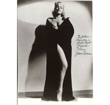 JEAN CARMEN "LEGS ARE A GIRL'S BEST FRIEND" SIGNED 8X10 PHOTO W/COA