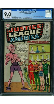 JUSTICE LEAGUE OF AMERICA #11 CGC 9.0 ABNEGEZAR, RATH & GATH APP #1273675005