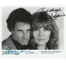 BRUCE DERN & MAUD ADAMS AUTOGRAPHED SIGNED 8 X10 FROM THE MOVIE "TATTOO" W/COA