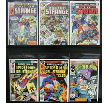 DR STRANGE LOT #'S 27,31,34, MARVEL TEAM UP #76,80 SPECTACULAR SPIDER-MAN #117